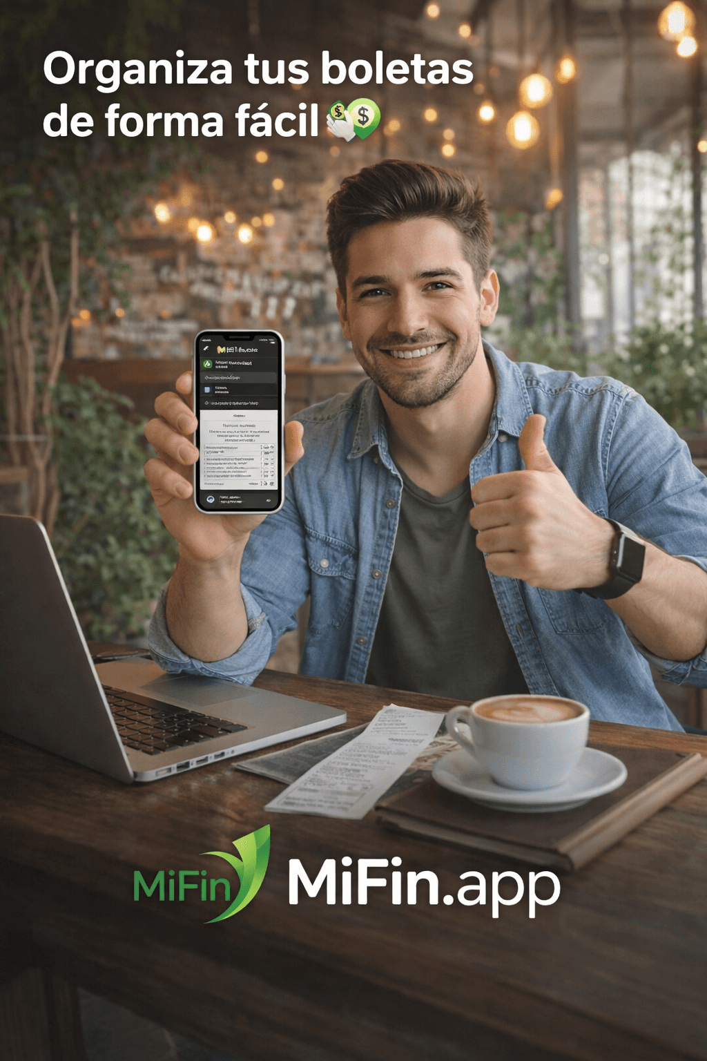 Emprendedor ocupado con facturas